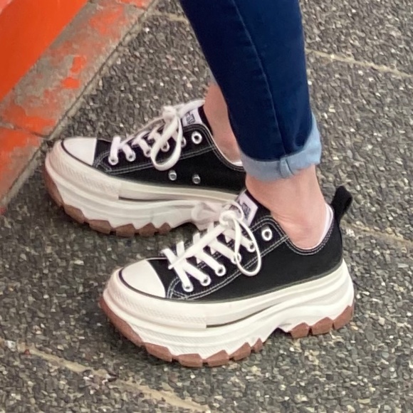 Converse All Star Trekwave React 2.0 鋸齒厚底帆布鞋低筒 ... - Picture 1 of 12